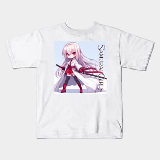 Chibi Samurai Girl Kids T-Shirt